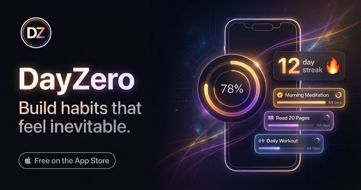 DayZero — Streaks-First Habit Tracker for iOS | Build Better Daily Habits